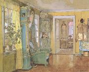 Gerhard Munthe Antechamber in the Artist's Home (nn02) Germany oil painting artist